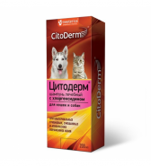 Шампунь лечебный CitoDerm с хлоргексидином, для кошек и собак, 200 мл