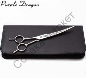 Ножницы изогнутые 7 дюймов Purple Dragon серия Сапфир