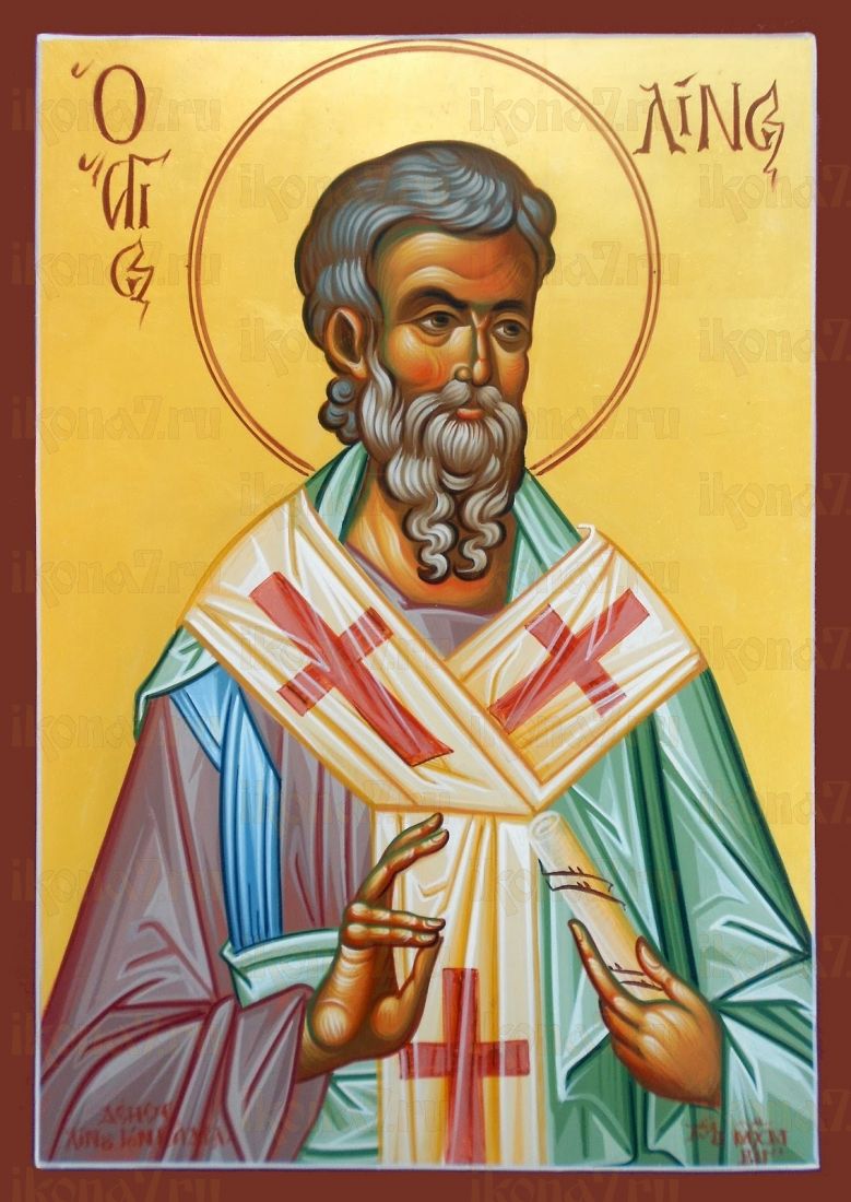 Икона Лин Римский апостол (рукописная)