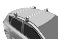 Багажник на крышу Kia Soul (c 2019г, без рейлингов), Lux, крыловидные дуги