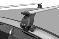 Багажник на крышу Kia Soul (c 2019г, без рейлингов), Lux, крыловидные дуги