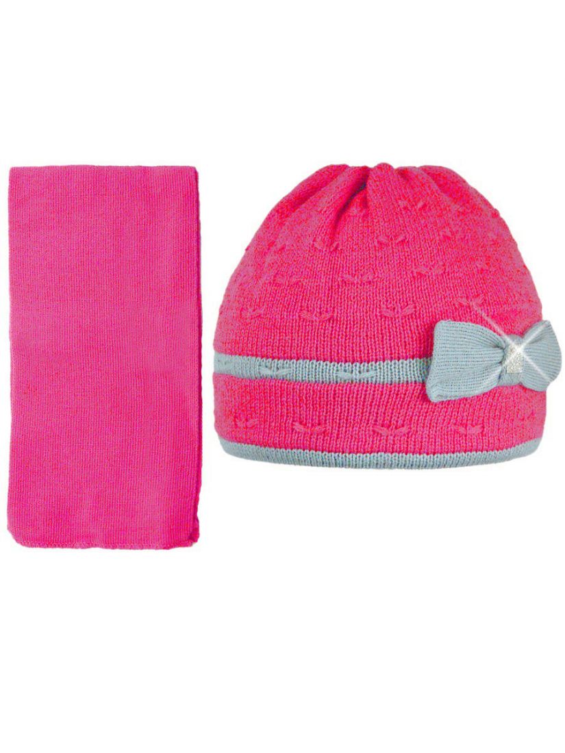 Зимняя шапка и шарф для девочки Grans