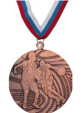 Медаль баскетбол наградная с лентой 3 место 40 мм