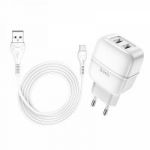 Зарядное устройство с USB HOCO C77A Белый TYPE-C (2400mA,5V)