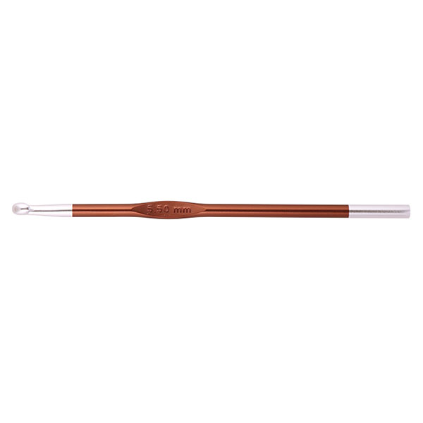Крючок для вязания  ZING Knit Pro #5,5 коричневый