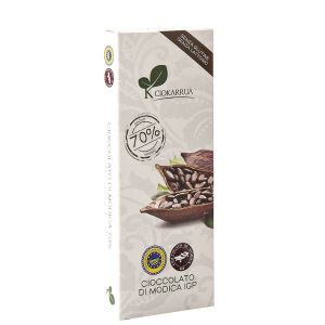 Шоколад Горький 70% какао Ciokarrua Cioccolato di Modica IGP Cacao 70% 100 г - Италия