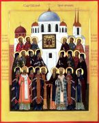 Икона Собор Курских святых (рукописная)