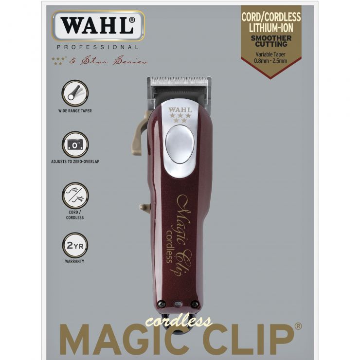 Машинка Wahl Magic Clip Cordless 5STAR [red] [аккум.сет]