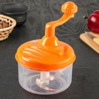 Механический измельчитель Apple King 3 ножа (цвет оранжевый)_2