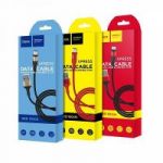 Кабель USB 2А HOCO X26 Черный/красный (microUSB) 1м
