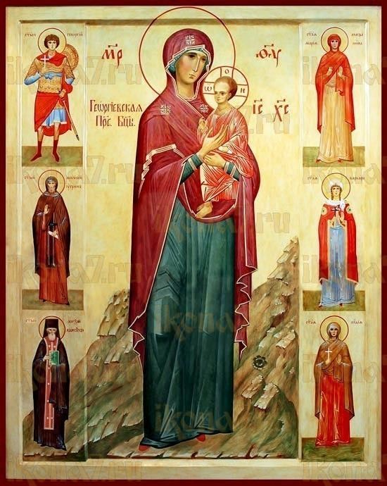 Георгиевская икона Божией Матери (рукописная)