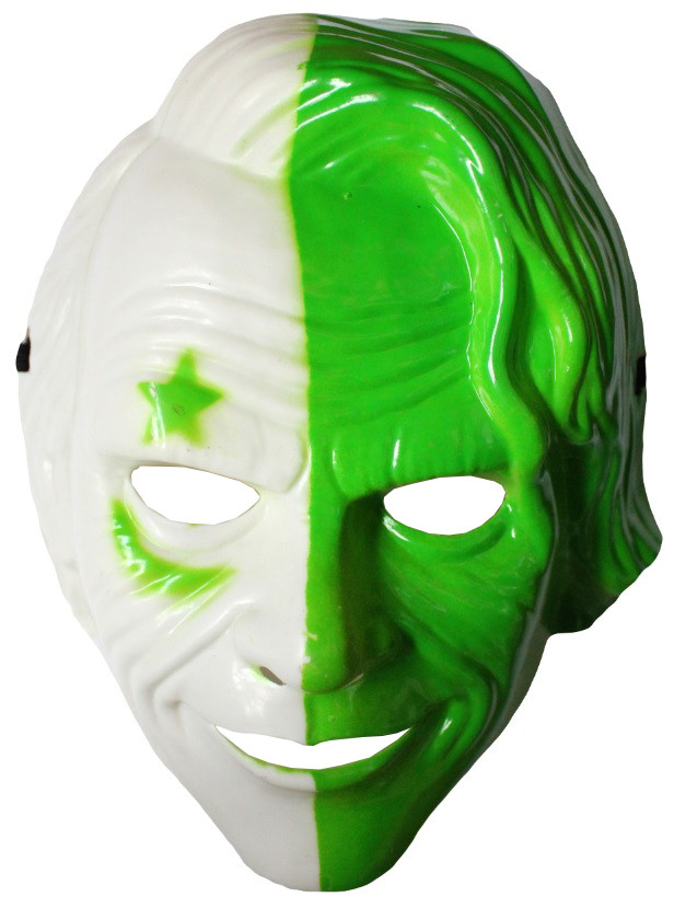 Бело-зеленая маска Джокера