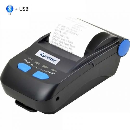 Мобильный принтер чеков XPrinter XP-P300 (USB + Bluetooth) черный