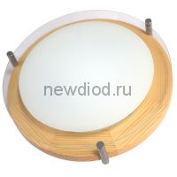 "Полесье" 300 НПБ 09-2х40-002 М95 белый /корпус сосна /держатель хром ИУ Светильник