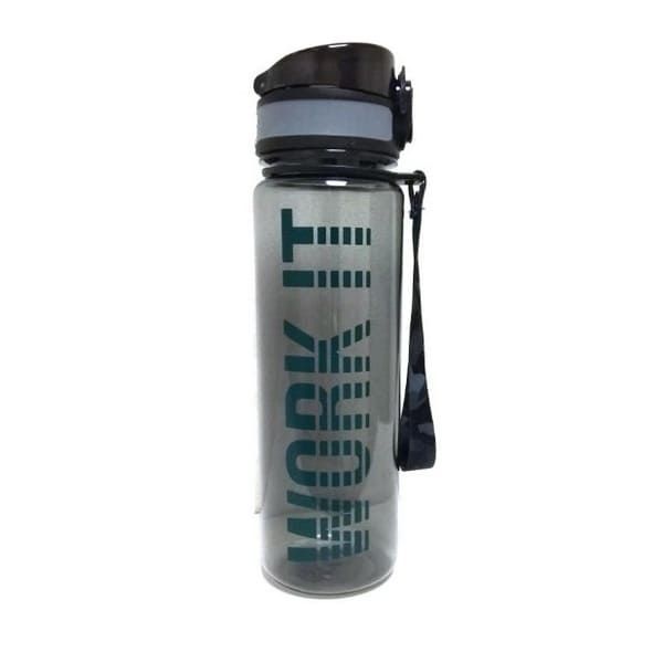 Спортивная бутылка для воды с клапаном Work It, цвет чёрный, 470 мл