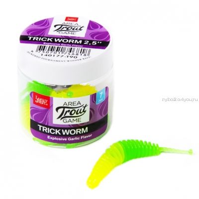 Слаги съедоб Lucky John Pro Series Trick Worm 2.0" 50 мм / упаковка 10 шт / цвет: T90