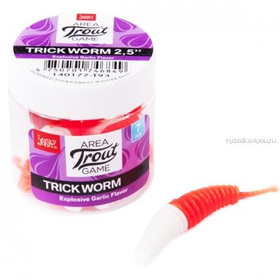 Слаги съедоб Lucky John Pro Series Trick Worm 2.0" 50 мм / упаковка 10 шт / цвет: T93