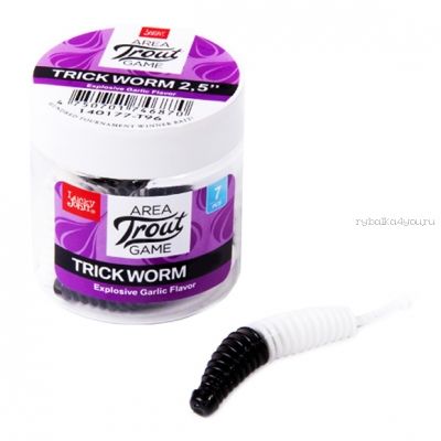 Слаги съедоб Lucky John Pro Series Trick Worm 2.0" 50 мм / упаковка 10 шт / цвет: T96