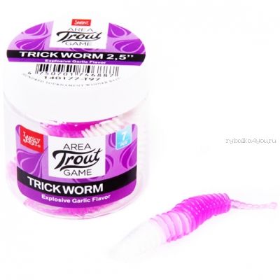 Слаги съедоб Lucky John Pro Series Trick Worm 2.0" 50 мм / упаковка 10 шт / цвет: T97