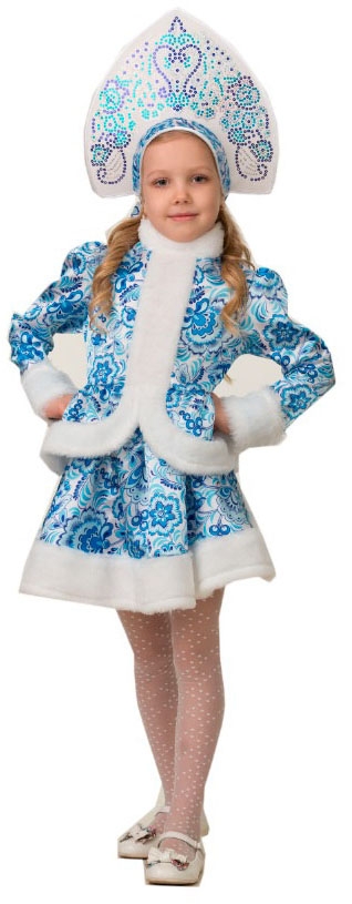 Детский костюм Снегурочки Гжель
