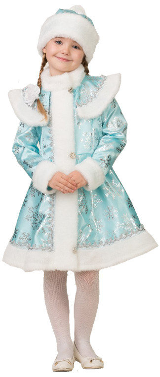 Детский бирюзовый костюм Снегурочки