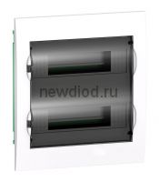 Easy9 корп. встраив. с прозрач. дв. 2ряд/24мод,IP40,IK07,63А,2 клеммы,Россия