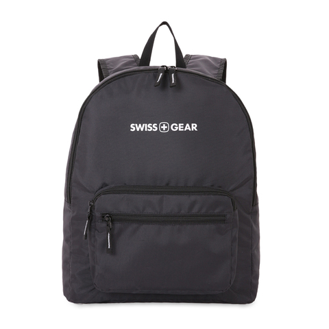 Рюкзак Swissgear складной, черный, 33,5х15,5x40 см, 21 л