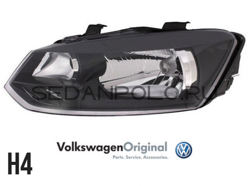 Фара левая VAG Volkswagen Polo Sedan H4