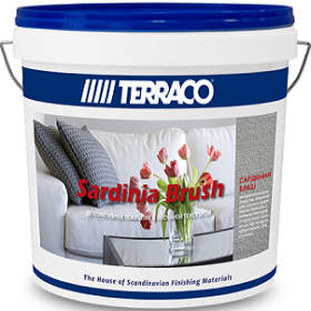 Декоративное Покрытие Terraco Sardinia Brush 15кг в Средиземноморском Стиле с Песчаным Эффектом  для Внутренних Работ