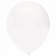Шар (10''/25 см) Белый , пастель, 100 шт., Орбиталь