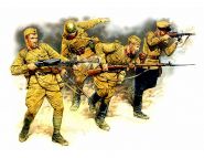 Фигуры Серия Востоный Фронт. Набор № 2. Советская пехота в действии, 1941-1942