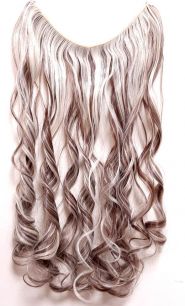 Искусственные термостойкие волосы на леске волнистые №F008/613 (60 см) - 100 гр.