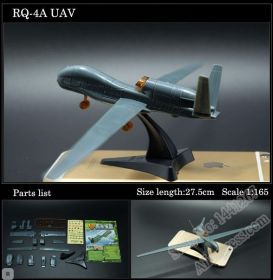 Сборная модель самолета RQ-4 Global Hawk беспилотник без клея