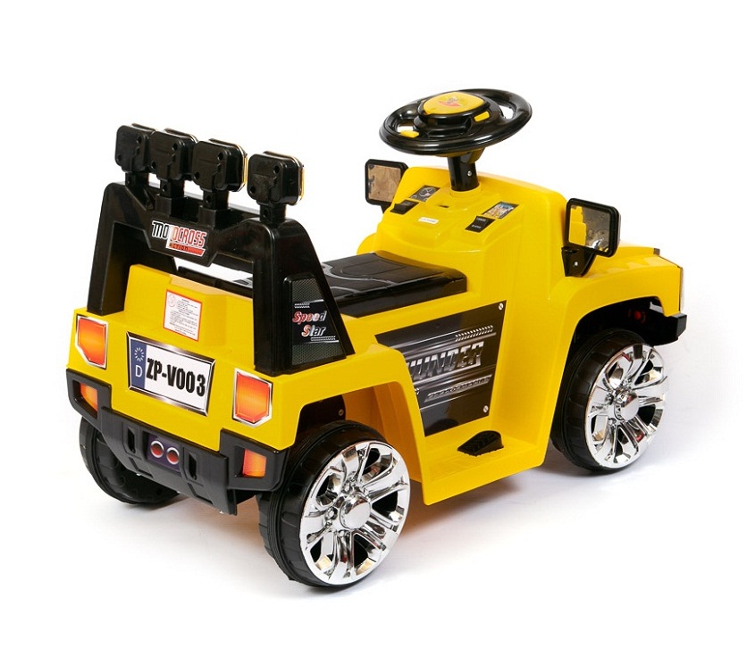 4141. Детский мини-электромобиль Hummer жёлтый