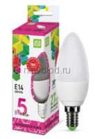 Лампа светодиодная LED-СВЕЧА-standard 5Вт 230В Е14 6500К 450Лм ASD
