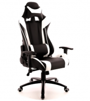 Компьютерное кресло Everprof Lotus S6 игровое Черное с белым