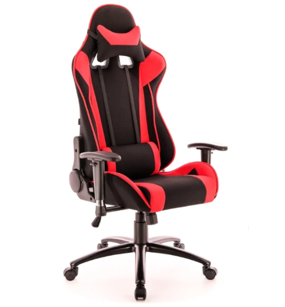 Компьютерное кресло Everprof Lotus S4 игровое Черное с красным