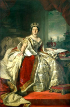 Парадный портрет Королевы Виктории (Репродукция Франц Ксавер Винтерхальтер)