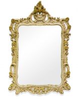 Зеркало Tiffany World TW02002avorio/oro в раме 71х107 схема 1