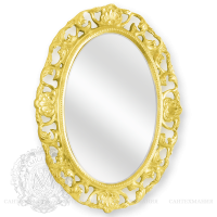 Зеркало в ванну Migliore Complementi ML.COM-70.703.DO золотая рамка схема 1