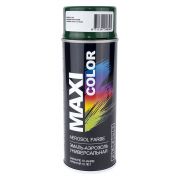 MaxiColor Аэрозольная эмаль RAL Professional, название цвета "Темно-зеленый", глянцевая, RAL6005, объем 400 мл.