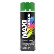 MaxiColor Аэрозольная эмаль RAL Professional, название цвета "Зеленая листва", глянцевая, RAL6002, объем 400 мл.