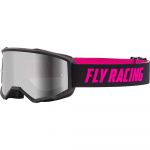 Fly Racing Zone Black/Pink Silver Mirror/Smoke Lens очки для мотокросса