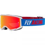Fly Racing Zone Blue/White/Red Red Mirror/Smoke Lens очки для мотокросса