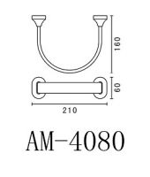 Полотенцедержатель Art&Max Ovale AM-4080 схема 2