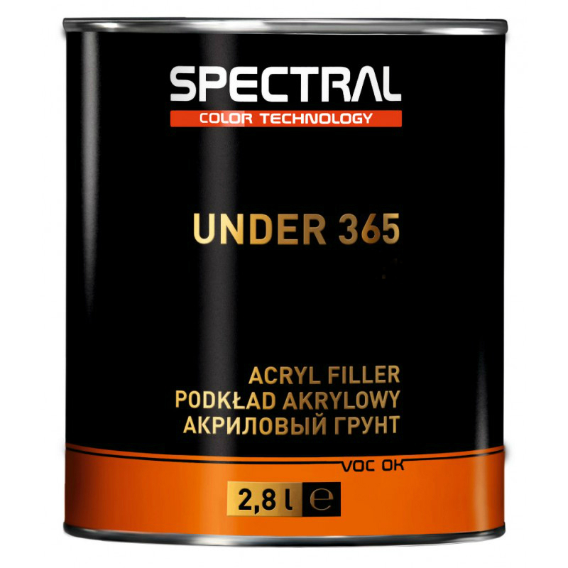 Spectral UNDER 365-00 P5 Универсальный акриловый грунт 3:1 черный, объем 2,8л.