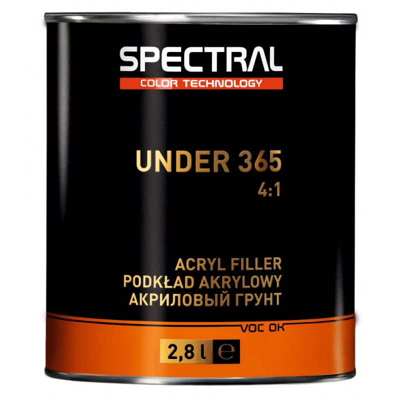 Spectral UNDER 365 P1 Акриловый грунт 4:1 белый, объем 2,8л.