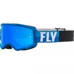 Fly Racing Zone Blue/Black Sky Blue Mirror/Smoke Lens очки для мотокросса
