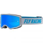 Fly Racing Zone Grey/Blue Sky Blue Mirror/Smoke Lens очки для мотокросса