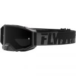 Fly Racing Zone Pro Black Dark Smoke Lens очки для мотокросса